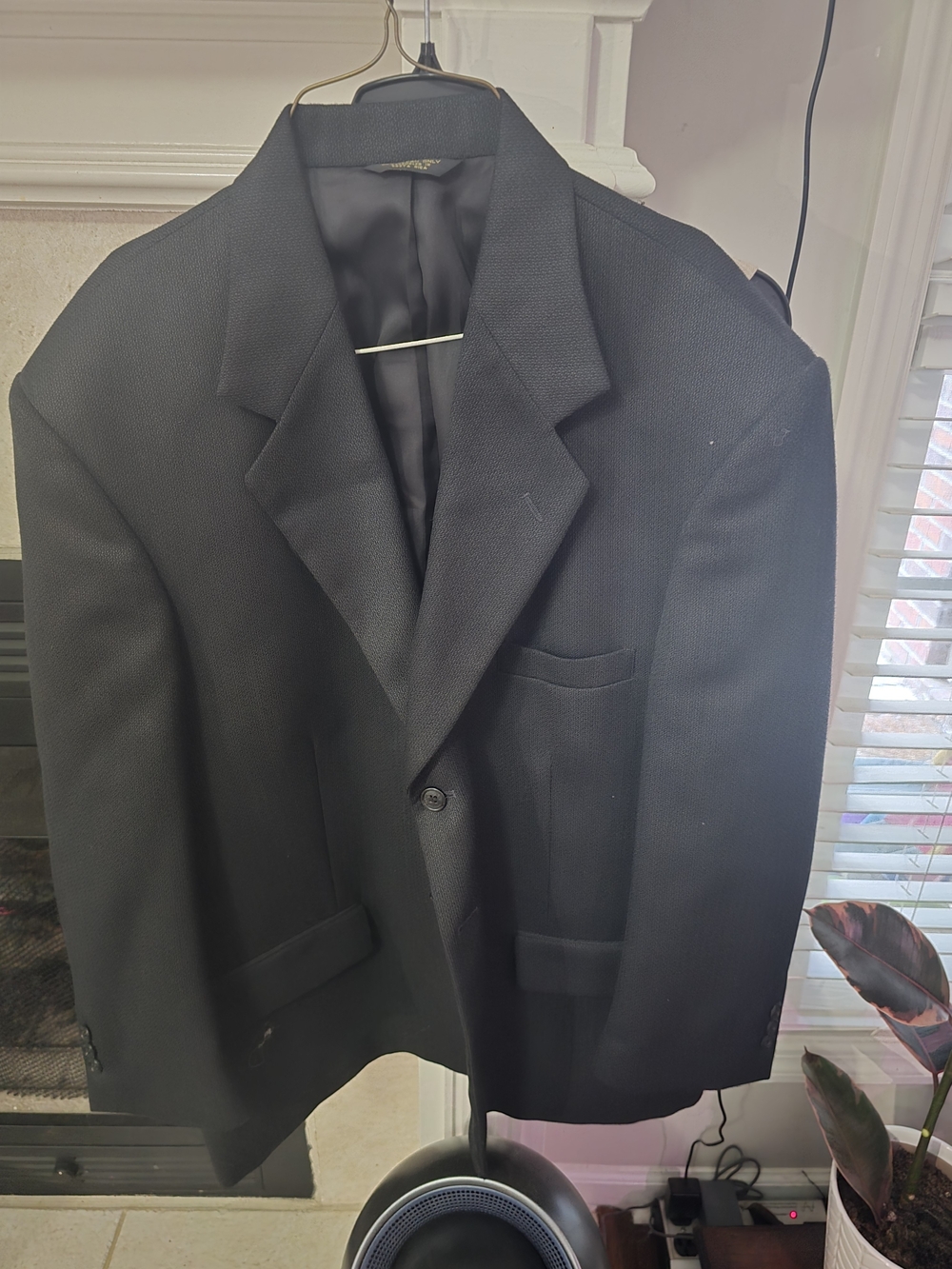 Men's Black Classic Single-Breasted Blazer